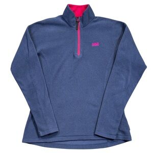 Helly Hansen Daybreaker 1/2 Zip Fleece Pullover Jacket Blue/Pink Women’s Large
